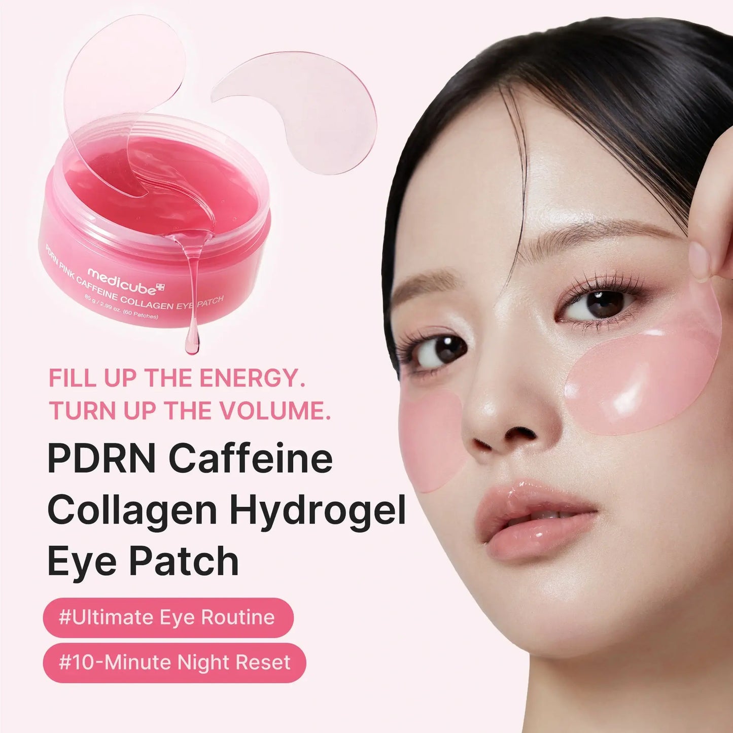 Medicube PDRN Eye Glow Duo: PDRN Collagen Volume Multi Balm Stick and Caffeine Eye Patches